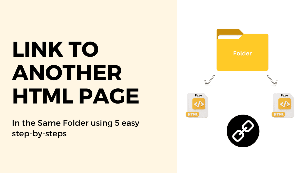 How to link Another HTML page in same folder using 5 easy steps