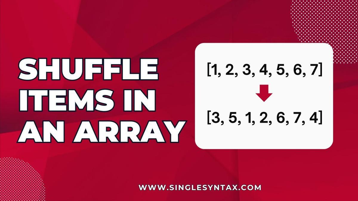 how to shuffle an array in javascript