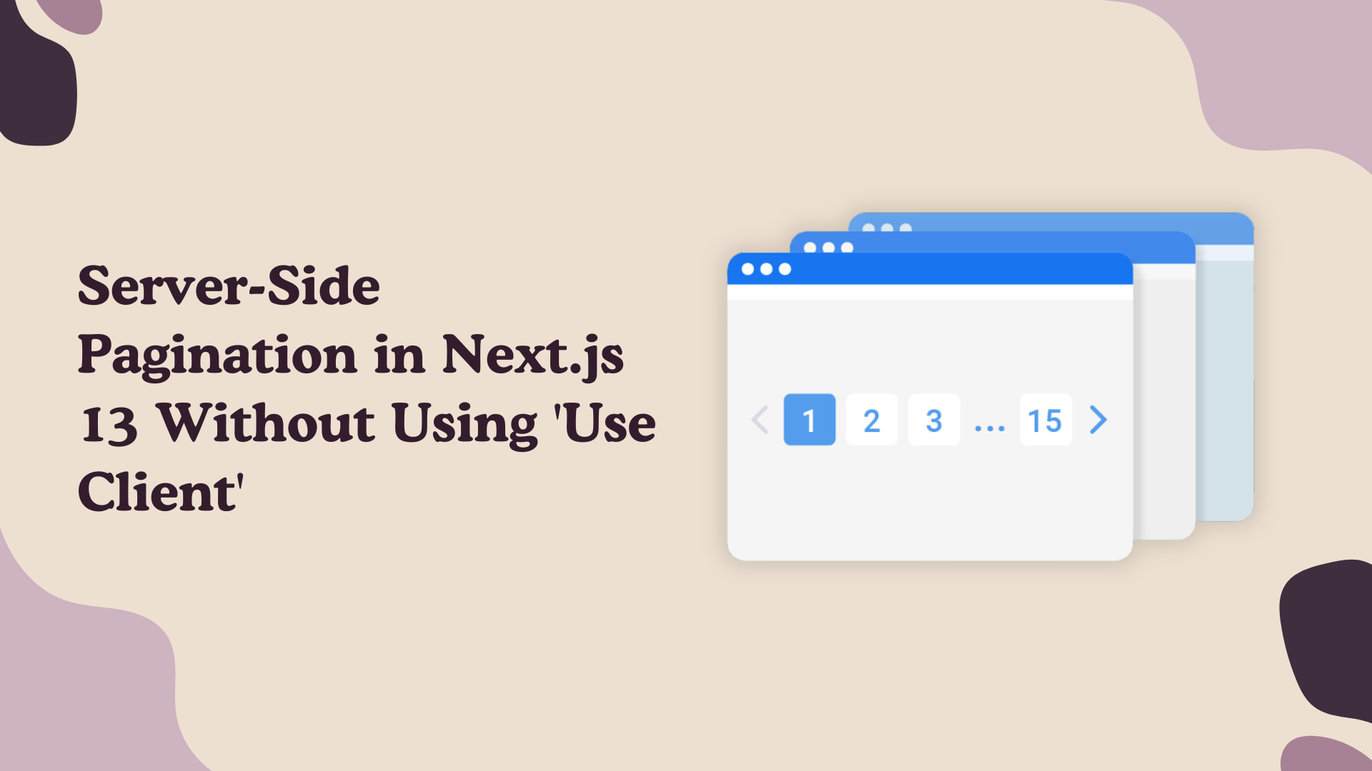 How to make Dynamic Server-Side Pagination in Next js 13